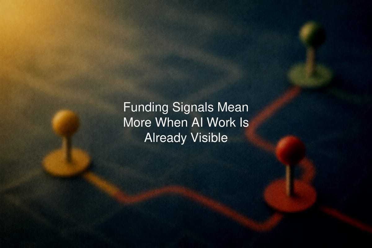 Funding Signals Mean More When AI Work Is Already Visible